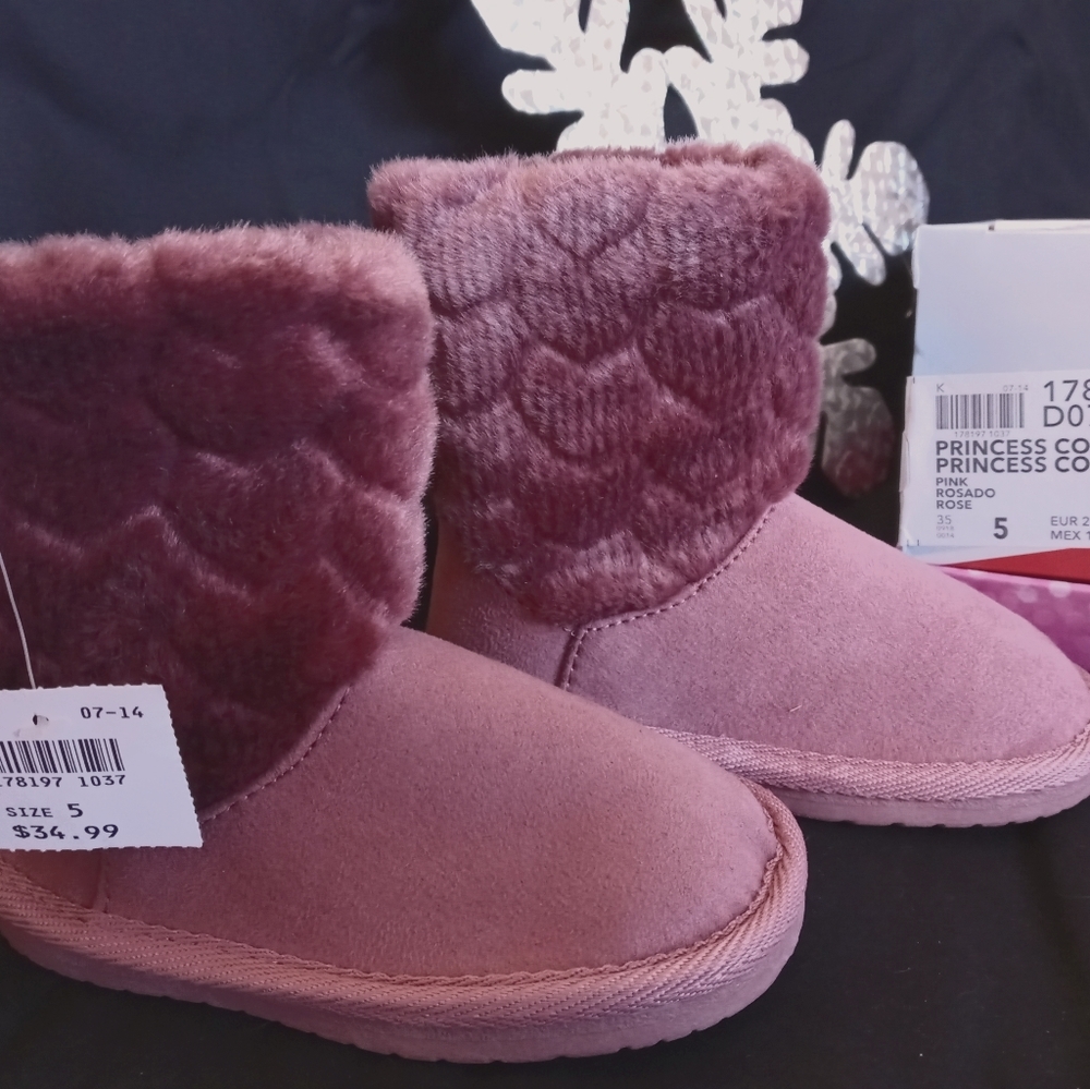 Bsby Girls Disney Princess Pink Boots